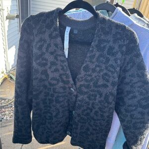 Black Leopard Print lululemon Cardigan